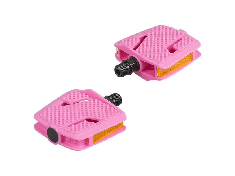 Trek Kid's Platform Small Pedal Set - 9/16 Inch - Pink Frosting